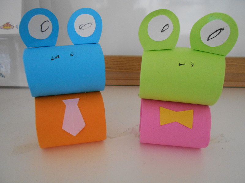 トイレットペーパーの芯で作ろう！シリーズ・６月 かえる