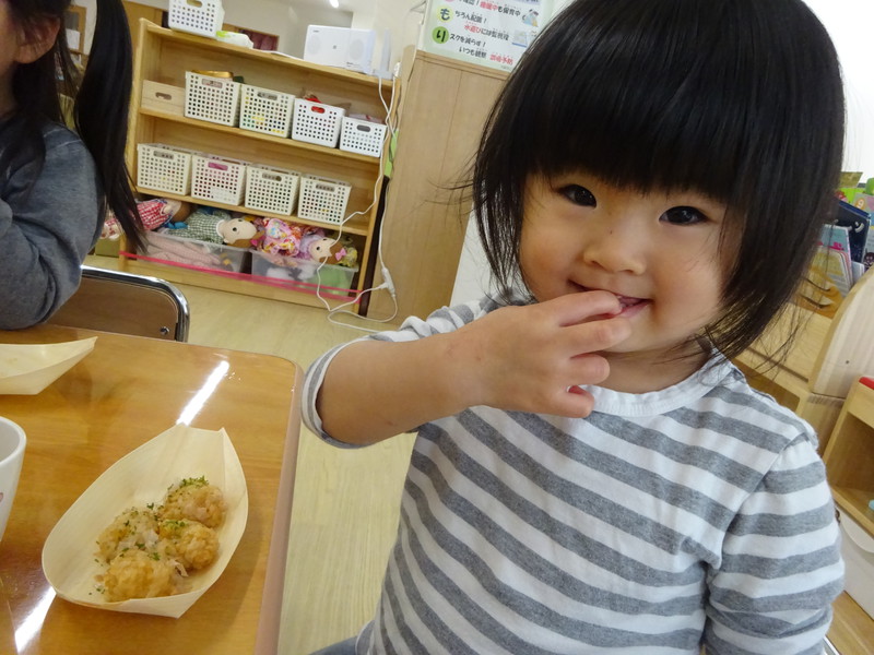 たこ焼き風おにぎり美味しいー🍙💕