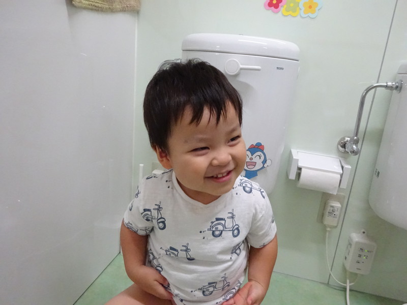 トイレも練習してるよ♪