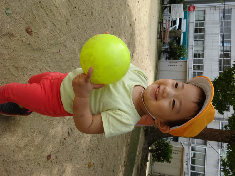 ボール捕まえた‼💓