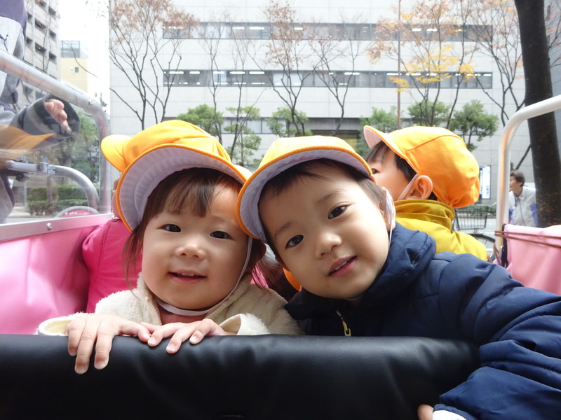 お散歩楽しいね👒