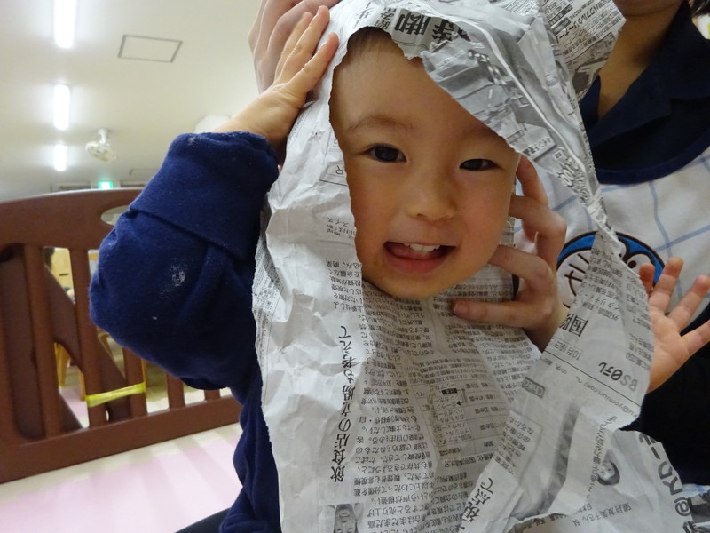 新聞紙遊び⭐