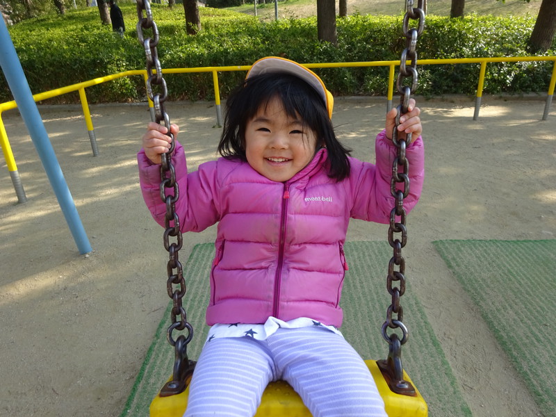 ブランコも上手になったよ❕