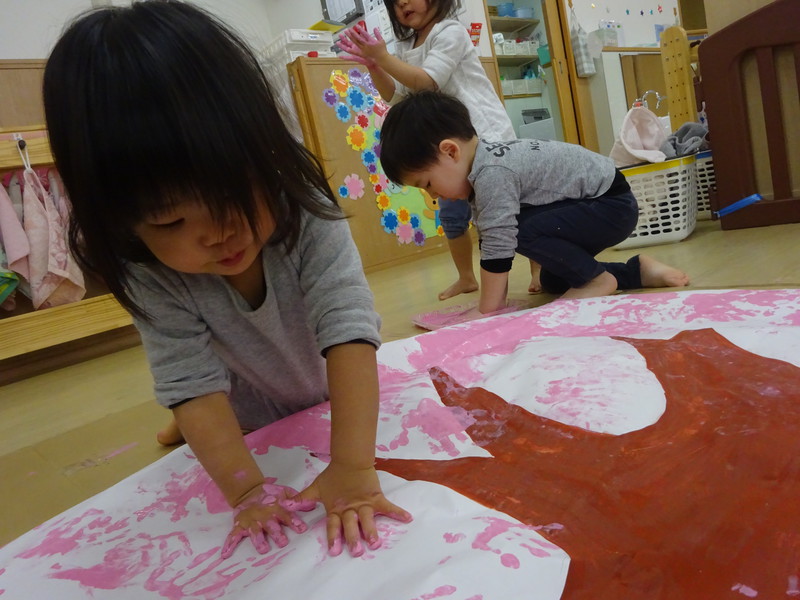 ぺたぺた楽しいね💗