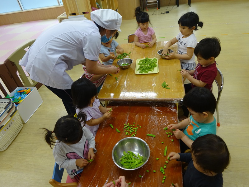 枝豆をむいたよ⭐