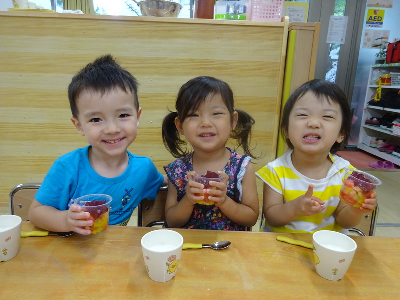 七夕のおやつは星のゼリー⭐