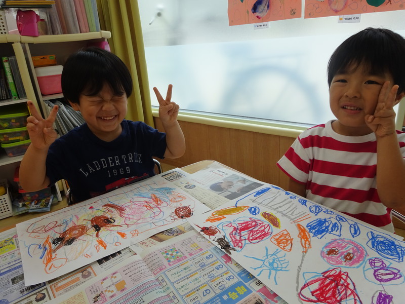 カブト虫上手でしょ⭐