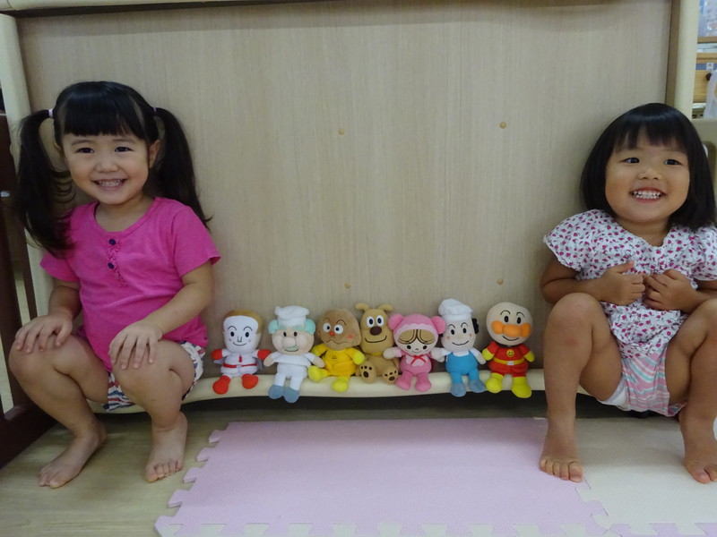 みんなで並んで座ったよ✨