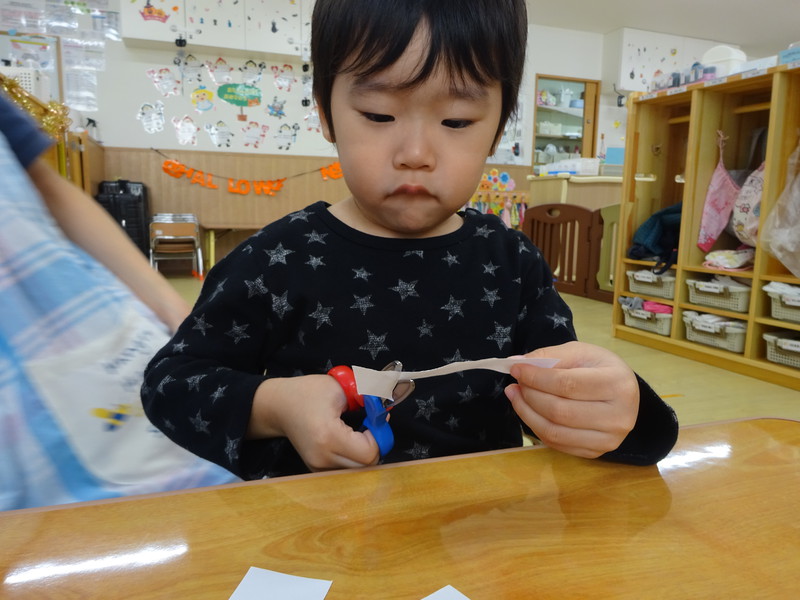 はさみの練習✂