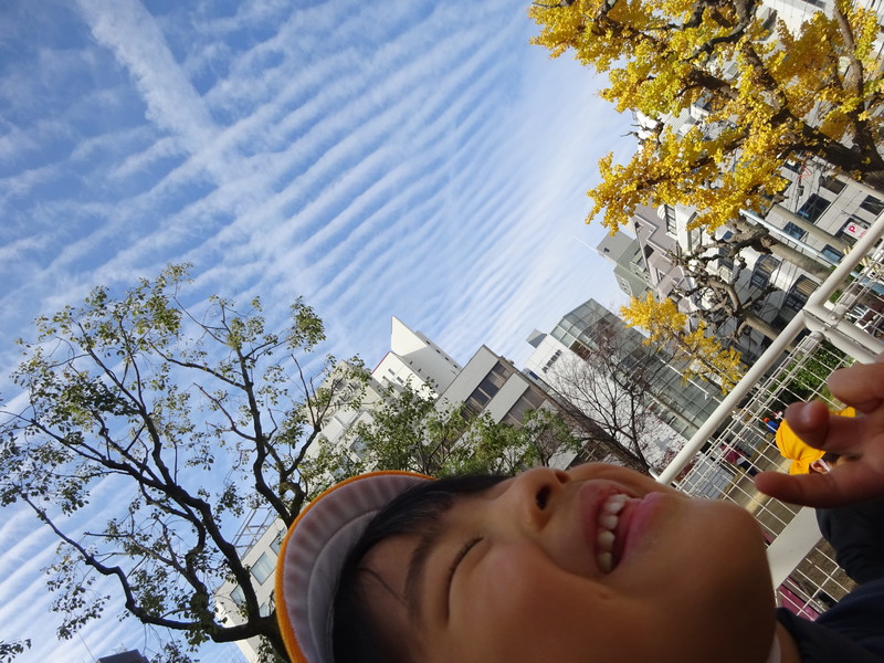 背骨みたいな雲だね🦴