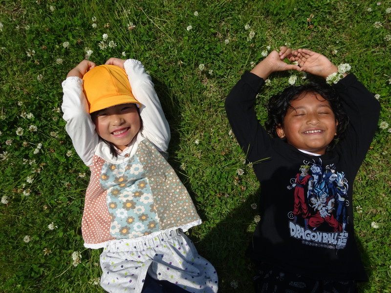 お日様気持ち良いね☀