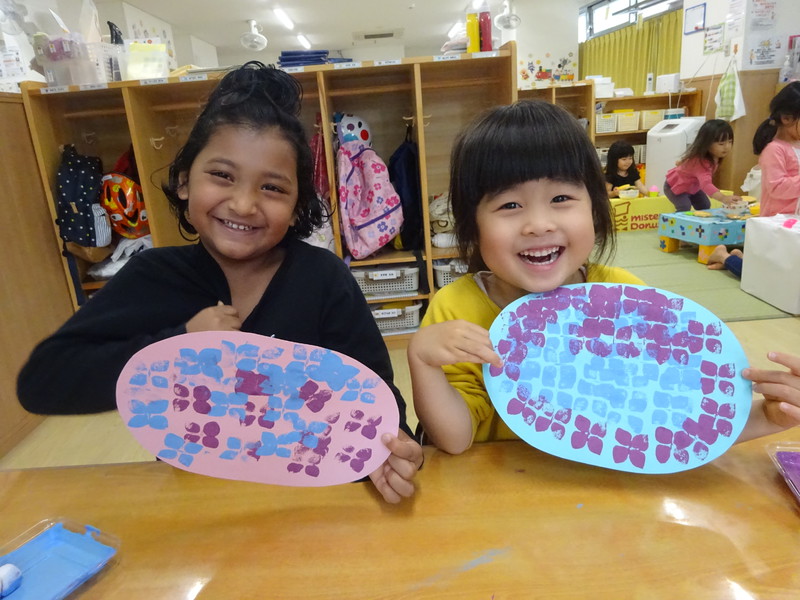 あじさいができたよー‼