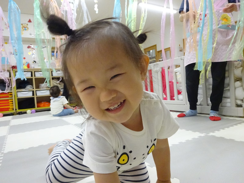 ビニールテープのカーテン💕