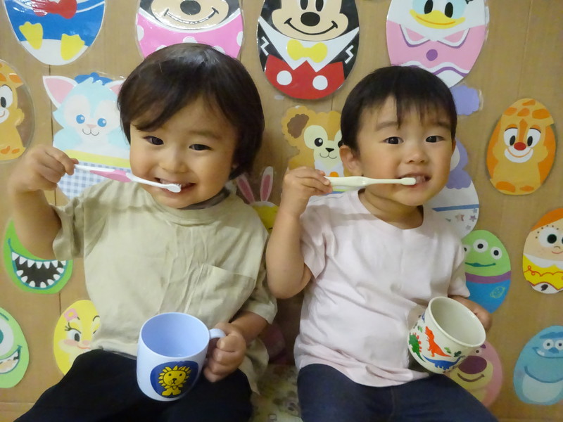 歯磨きはじめたよ👄✨