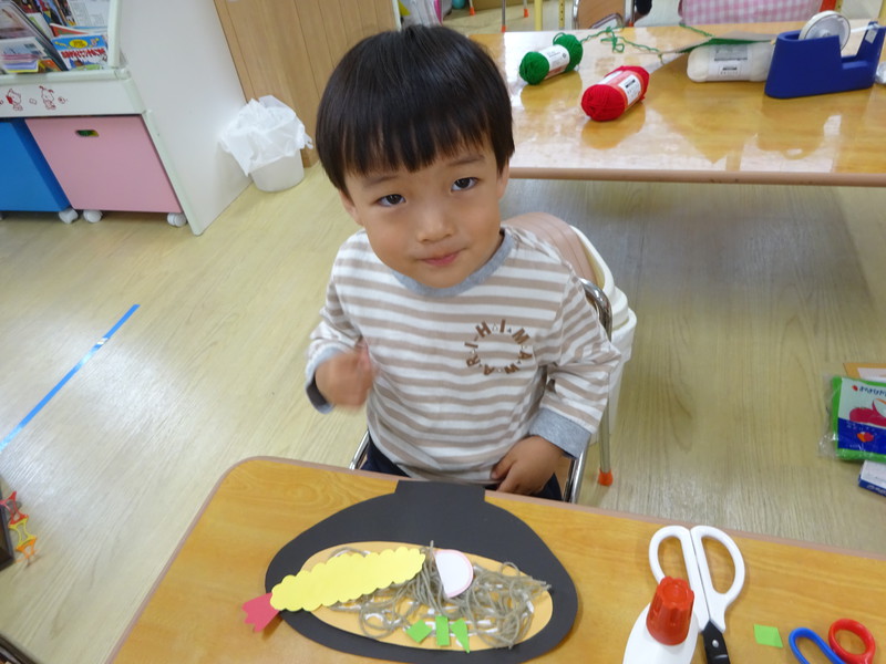 ハサミの練習✂