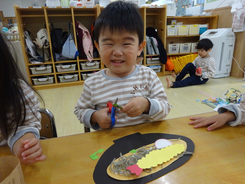 はさみの練習✂