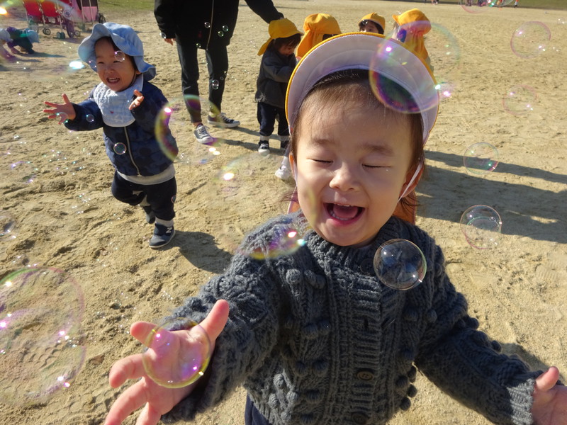 しゃぼん玉いっぱい💕