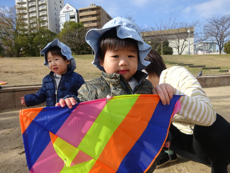 凧揚げ💛