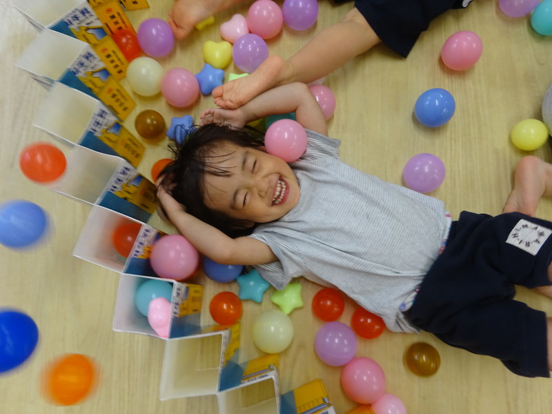 ボールが降ってきたー💓