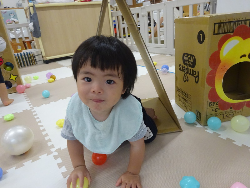 段ボール遊び⭐