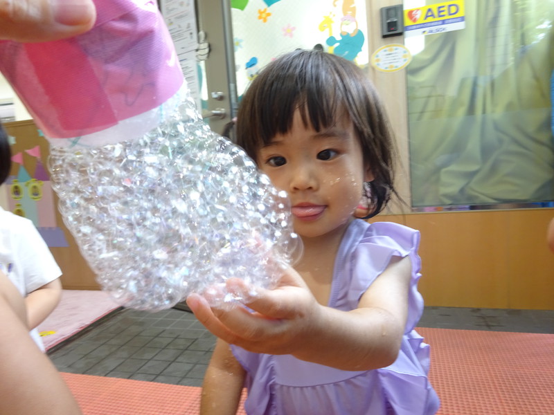 シャボン玉できたー⭐