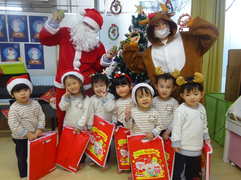サンタさんが来たよ🎅