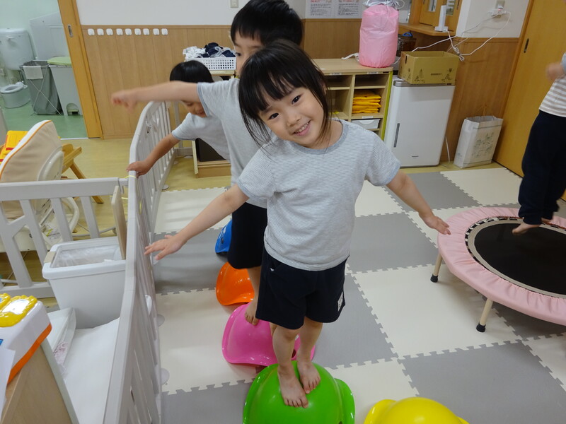 バランスとるの上手でしょ♪