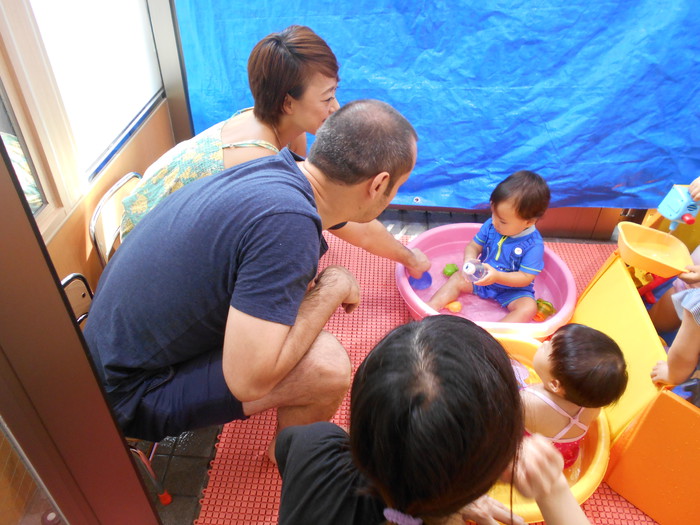 水遊びも一緒♡